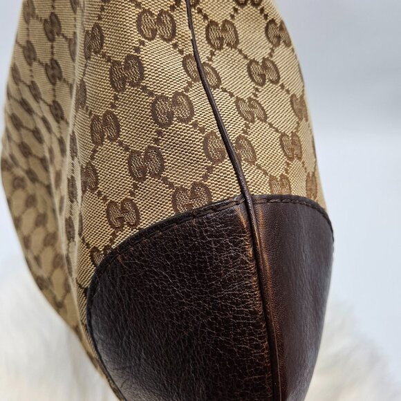 Gucci Monogram Canvas Hobo Bag - Picture 9 of 17